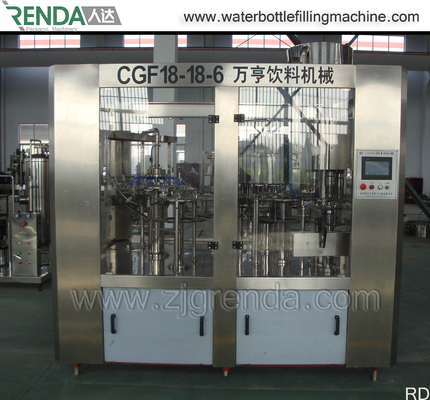 Bottle Packing Carbonated Drink Filling Machine , Liquid Filling Machines in 220V 110V