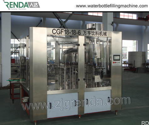 Bottle Packing Carbonated Drink Filling Machine , Liquid Filling Machines in 220V 110V