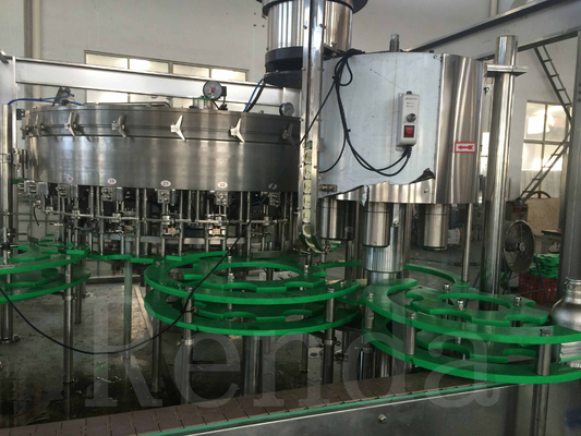CE/ISO Soft Drink And Beer Filling Machine 4IN1 Beer Canning Machines Aluminium Can