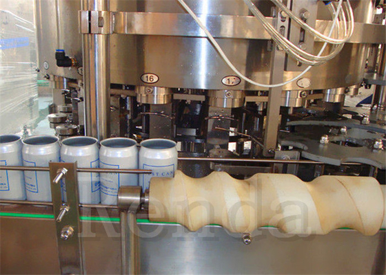 Full Automatically Tin Can Bottle Filler / Coca Cola Juice Can Filling Machine