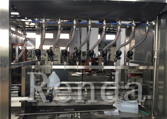2L 5L High Capacity Automatic Bottle Oil Filling Machines For Chemical / Oil / Lubricant