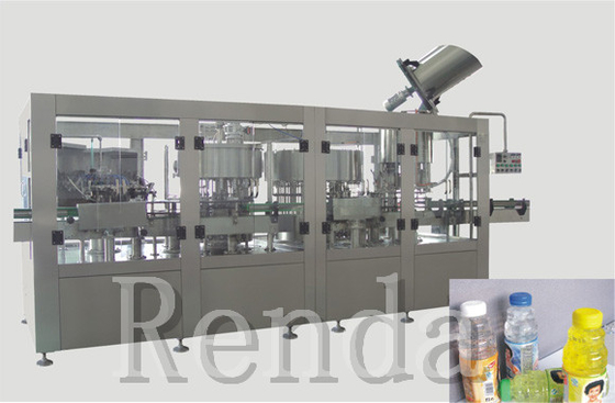 2500 * 2000 * 2200mm Water Bottle Filling Machine Rinsing Filling Capping 3-In-1