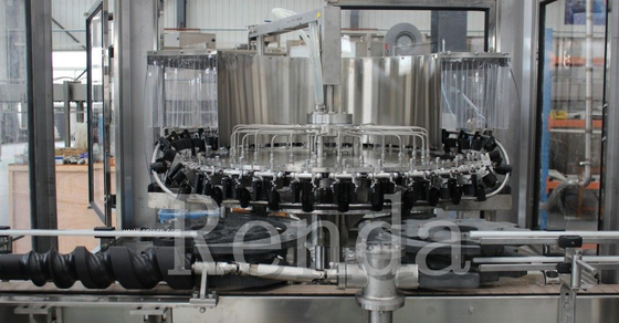 3 In 1 Fruit Juice Filling Machine / Fruit Juice Bottling Machines 500ml Glass Bottle