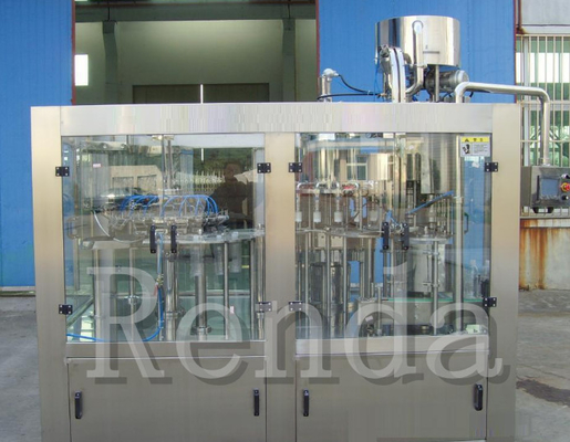 Electric System Juice Filling Machine , PLC Control Juice Bottling Machine 2000BPH|18000BPH