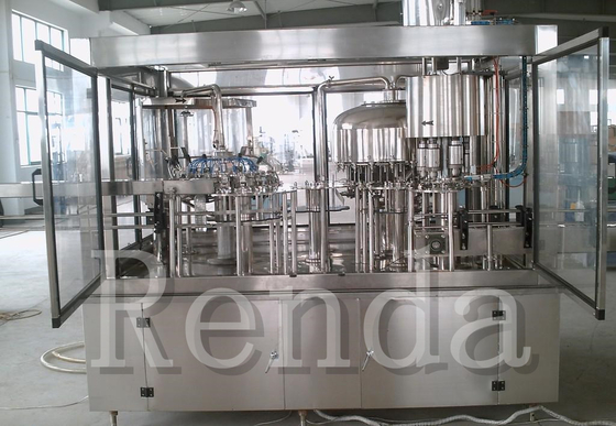 6000 BPH Precision Pet Bottle Carbonated Drink Filling Machine Electric Driven 9KW