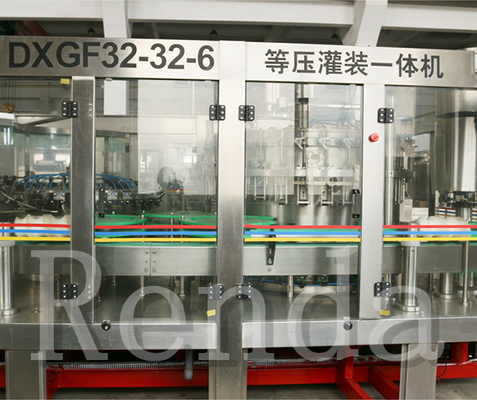 Soft Drink Beverage Carbonated Drink Filling Machine Cola Glass Bottle Washing / Filling / Capping