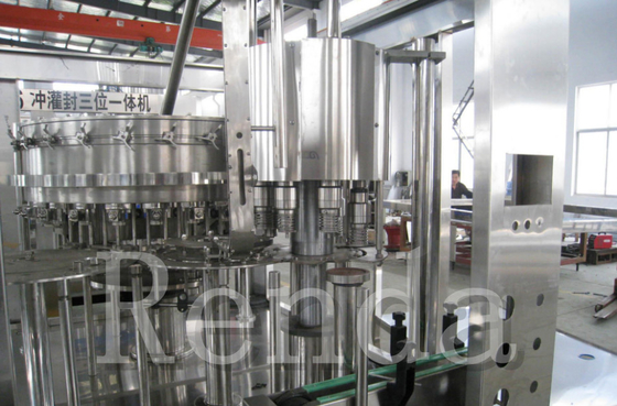 Soft Drink Beverage Carbonated Drink Filling Machine Cola Glass Bottle Washing / Filling / Capping