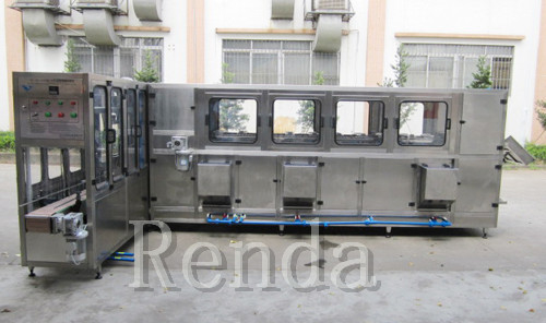 Complete 3 - 5 Gallon Barrel Filling Machine High Speed Water Packaging System