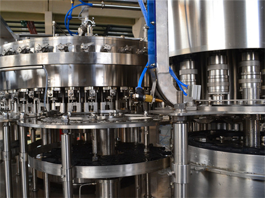DCGF40-40-10 Automated SUS. 304 Carbonated Drink Filling Machine Gas Beverage Bottling Equipment