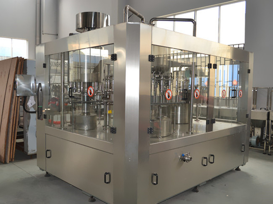 Electric Automatic Drinks Liquid Juice Filling Machine 6000BPH Washing Filling Capping 3-IN-1