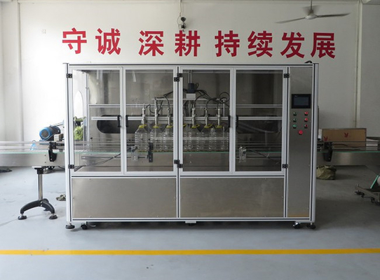Beverage Filling and Capping Machine , Industrial 5L Liquid Oil Filling Machines for Drinking