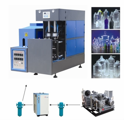 Customized Semi Automatic Bottle Blowing Machine 220V 380V For PET Plastic Containers